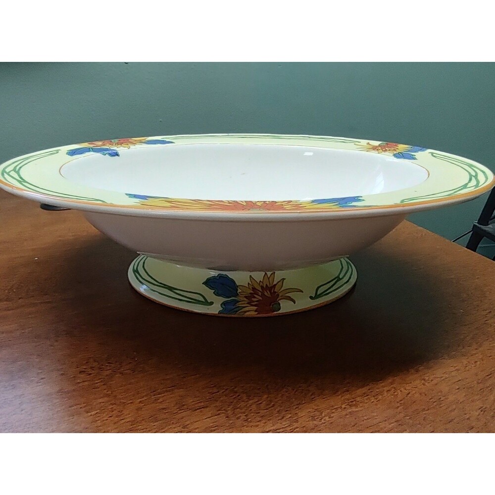Vintage Crown DUCAL Ware Floral Bowl 11" x 8" England